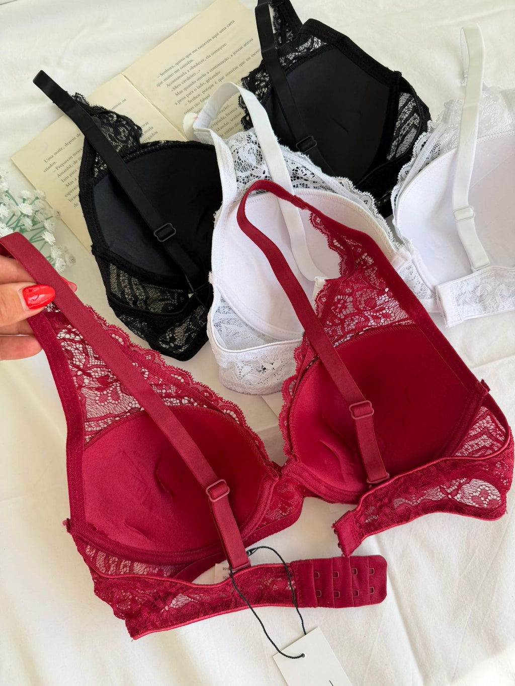 Bralette com Aro Bordô - cores disponíveis