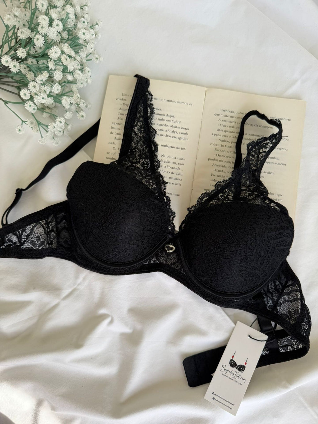 Bralette com Aro Preto - frente