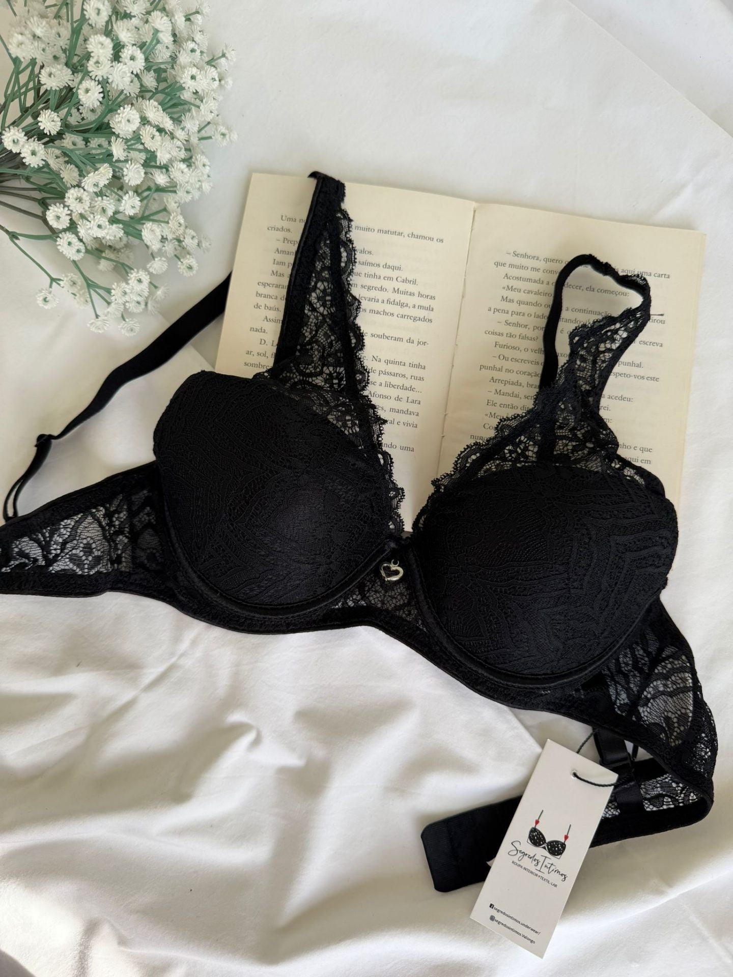 Bralette com Aro Preto - frente