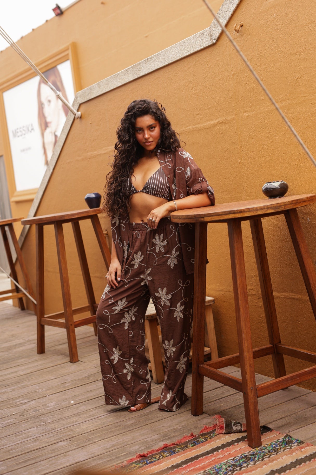 Conjunto Capri Castanho - frente