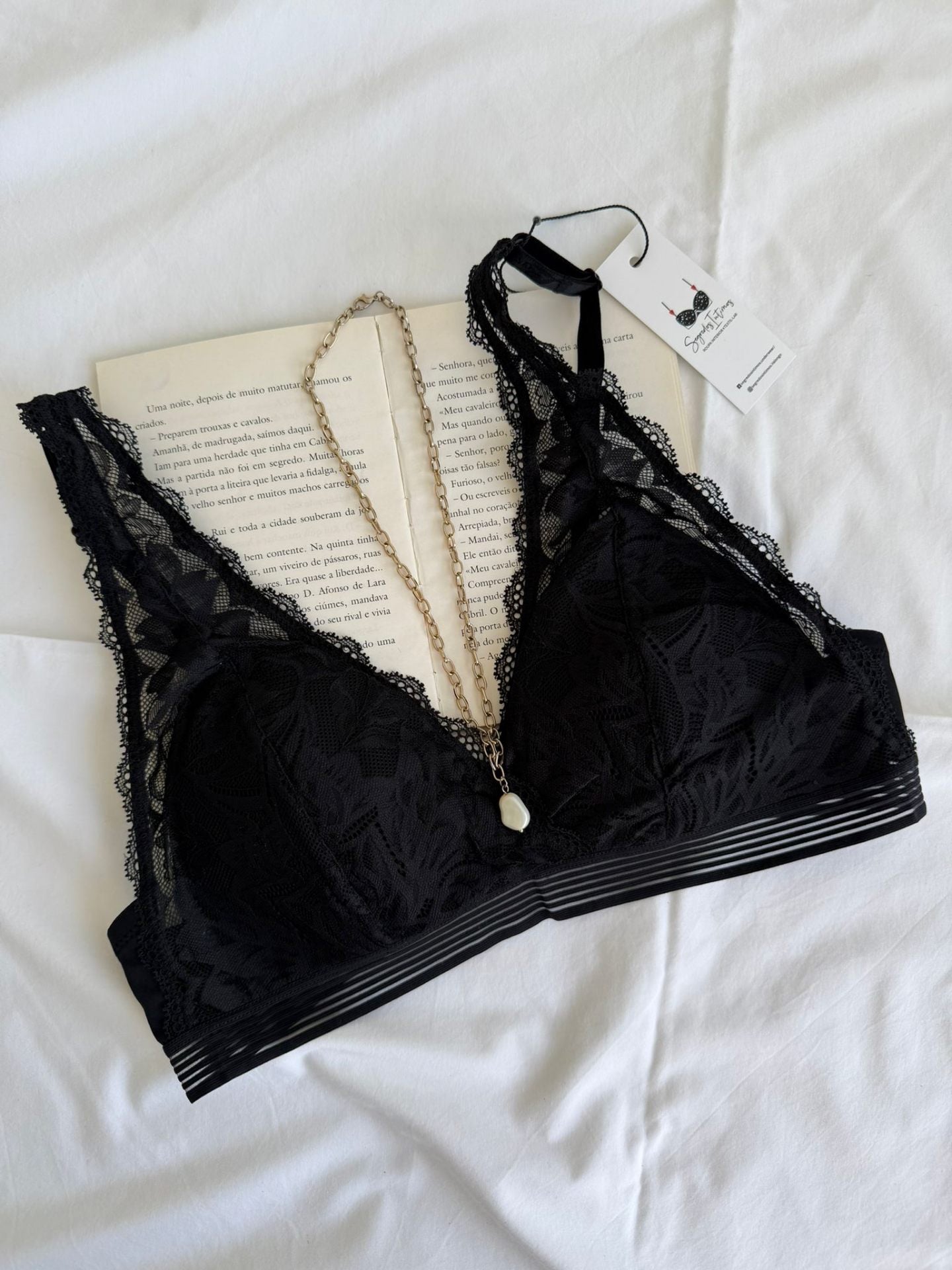 Soutien Renda Sem Aros Preto - frente