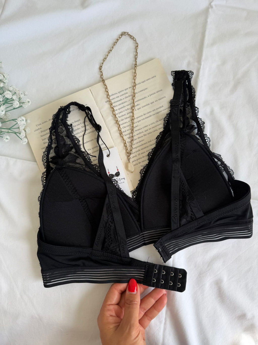 Soutien Renda Sem Aros Preto - costas