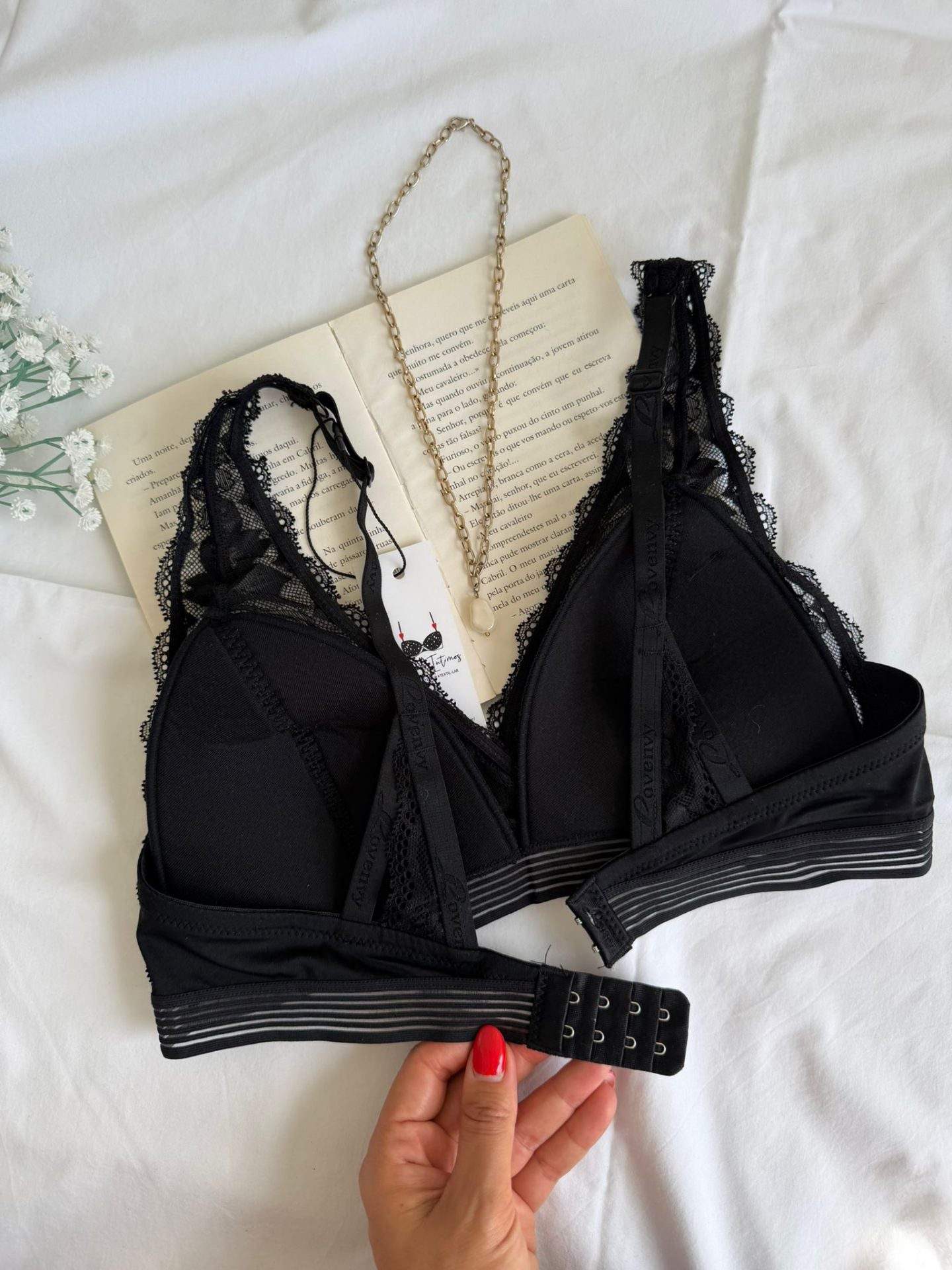Soutien Renda Sem Aros Preto - costas